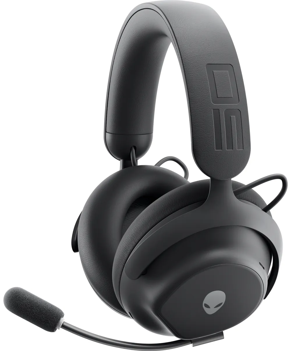 Alienware PRO-HS-G-DEAM kabellose Bluetooth Gaming Kopfhörer mit Geräuschunterdrückung Schwarz