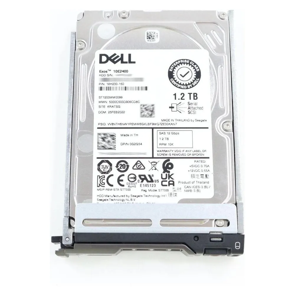 Dell HDD 1.2TB 2.5" 10K SAS 12gb/s