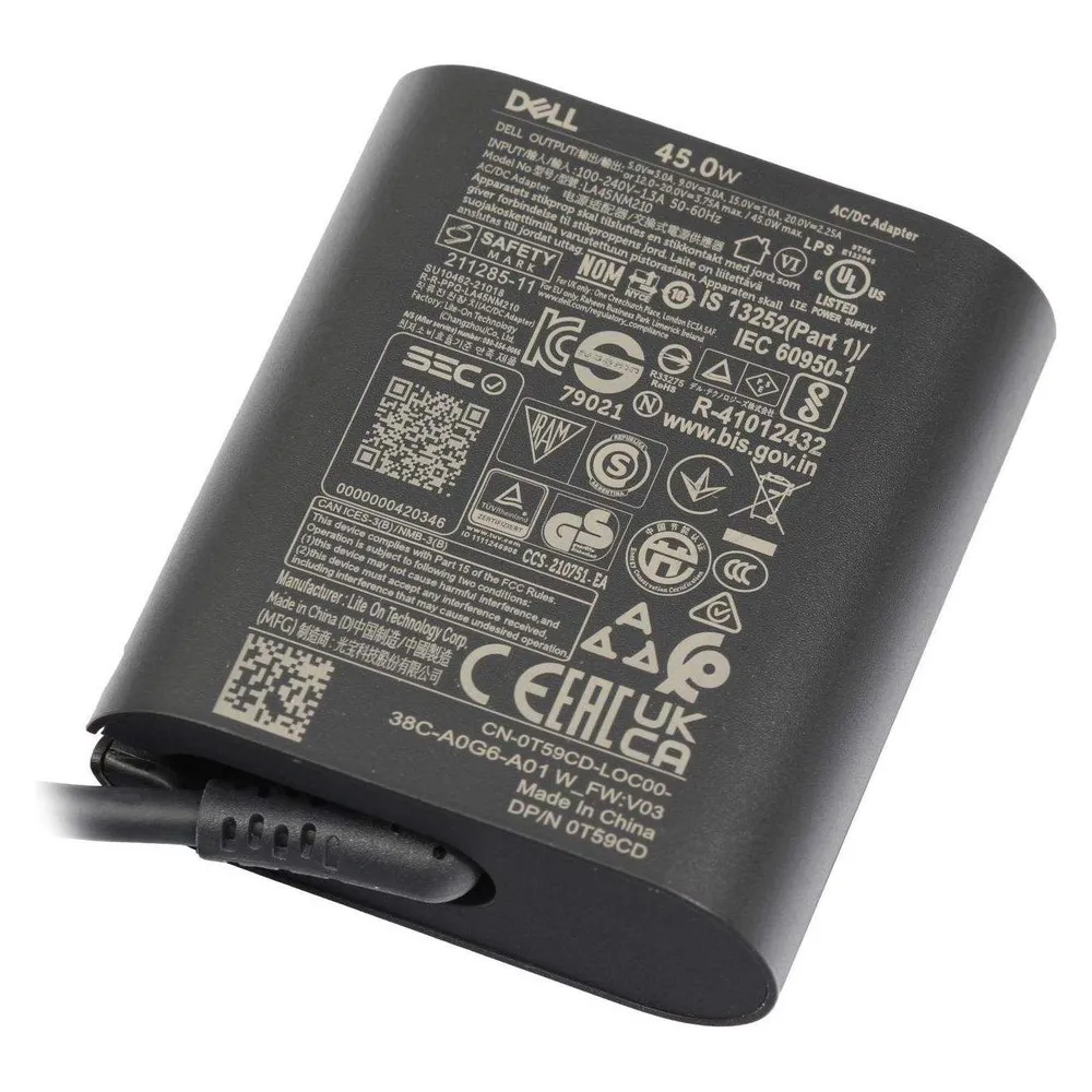 Dell ADPT,AC,45W,LTON,GRY,SFF,E5