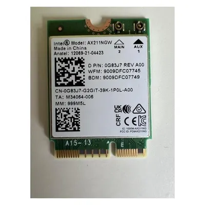 Dell CRD,WRLES,M.2,INTEL,AX211,WW