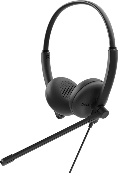 Kopfhörer Dell kabelgebunden USB-A Mikrofon Noise Cancelling schwarz