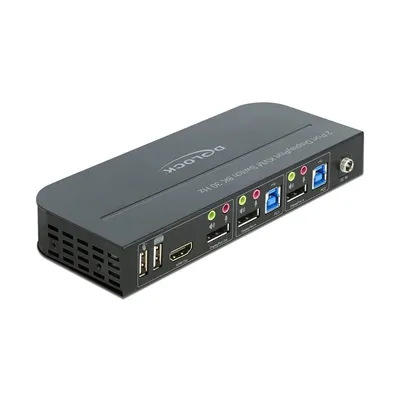DeLOCK 11482 Tastatur/Video/Maus (KVM)-Switch Schwarz