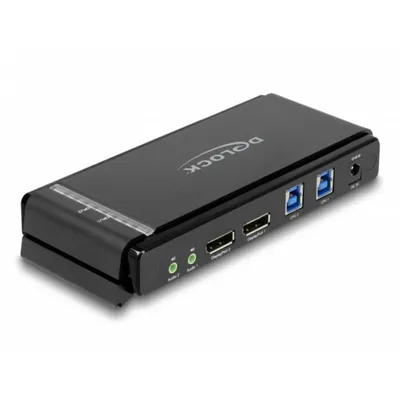 KVM-Switch DeLock 11476 DisplayPort 1.4 8K 60Hz USB 5 Gbps Audio
