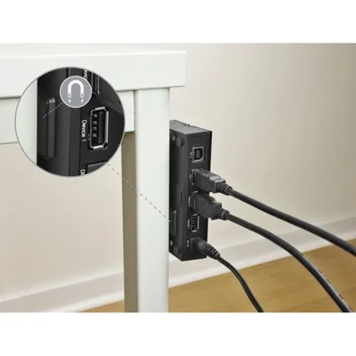 Switch DeLOCK 2 Ports USB 3.0 5 Gbit/s mit Taster und Magnetmontage