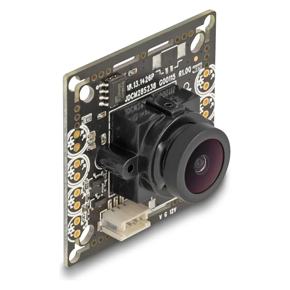 Delock Analoges CVBS Kameramodul mit HDR 2,1 Megapixel 130° V8 Fixfokus