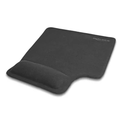 Alfombrilla Delock Ergonomisch Handgelenkauflage Gel Linkshänder Schwarz