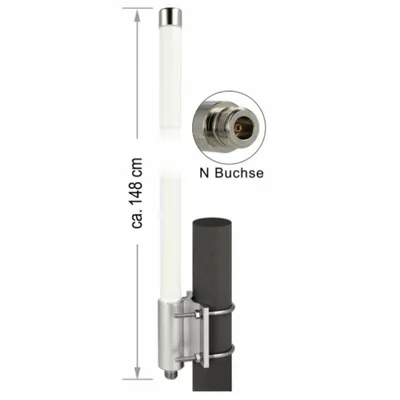 Antenne Delock 12504 8 dBi 8,7 GHz Omnidirektional N-type