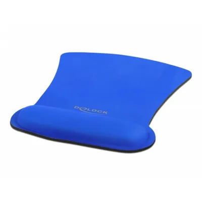 Ergonomische Mauspad Delock mit Handgelenkauflage blau 255 x 207 mm