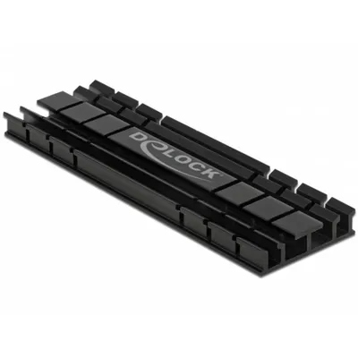Kühlkörper DeLock 18285 Aluminium Schwarz 70 mm für M.2 SSD