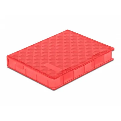 Schutzgehäuse Delock 2.5" rot für externe Festplatte