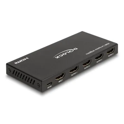 HDMI-Splitter Delock 1x4 4K 60Hz mit Skalierer