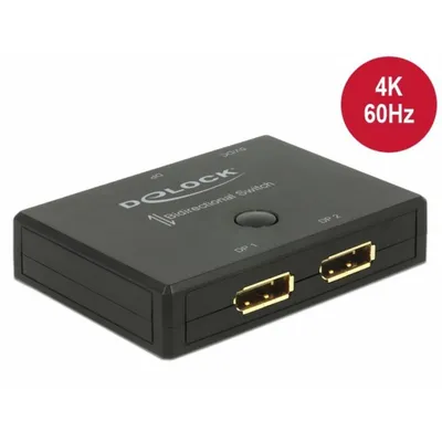 Switch Delock DisplayPort Bidirektional 4K 3 Ports 3840 x 2160