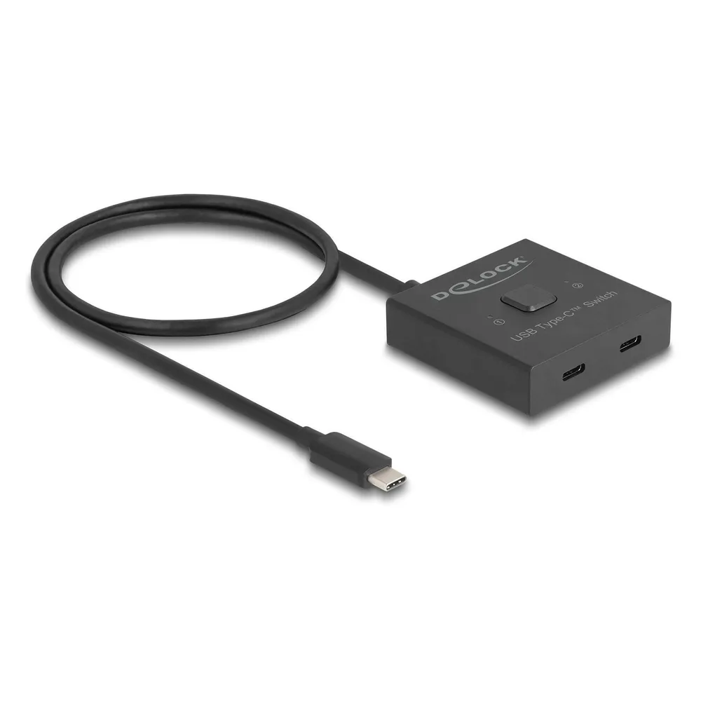 Switch DeLock 2 Ports 10 Gbps USB-C Modell 18911 8K Ultra HD
