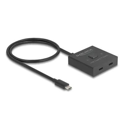 Switch DeLock 2 Ports 10 Gbps USB-C Modell 18911 8K Ultra HD