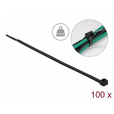 Kabelbinder Delock LA 300 hohe Festigkeit schwarz 200 mm 100 Stück