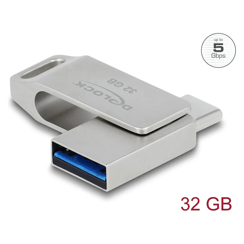 Delock USB-Flash-Laufwerk (32 GB, USB-A, USB-C)