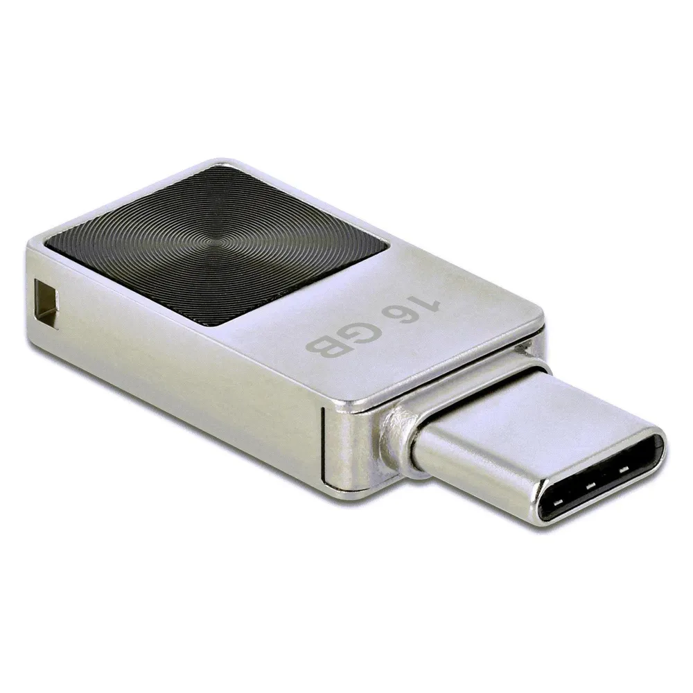 USB-Stick Delock Mini USB-C 16 GB 3.2 Gen 1 120 MB/s Silber
