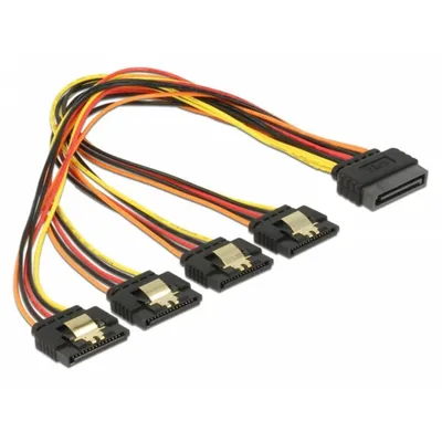 DeLOCK 60157 SATA-Netzkabel 0,3 m 4x SATA 15 Pins