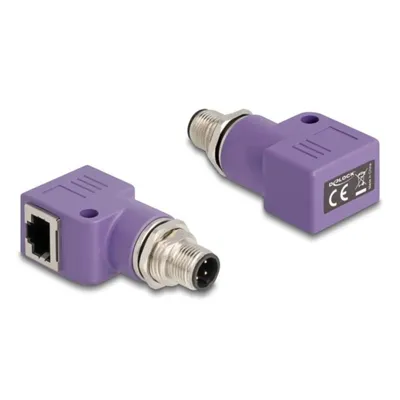 Adapter Delock 60679 M12 auf RJ45 Cat5e Violett IP67
