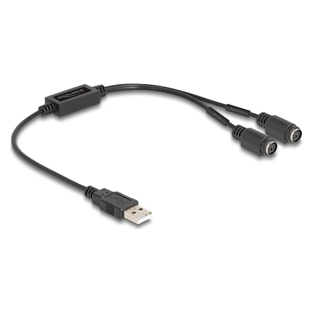 Delock USB zu PS/2 Adapter (0.43 m)