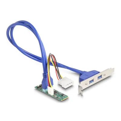 Adapter DeLock 61065 M.2 2280 Key B+M 2x USB 3.0 Renesas ASM1806