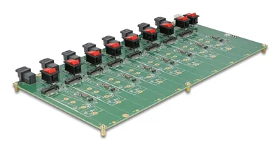Delock Schnittstellenadapter | 61073 | Testplatine - 8 x M.2 NVMe mit SFF-8643