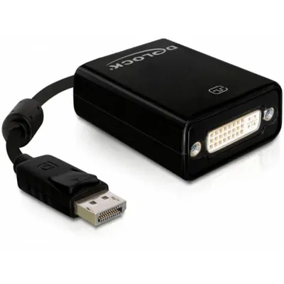 Adapter DeLOCK 61847 DisplayPort auf DVI-I Schwarz