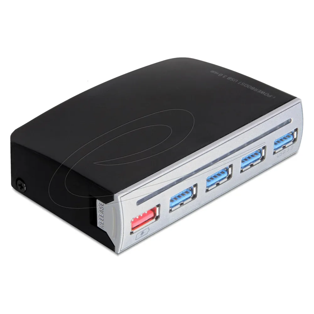 Hub Delock 5 Ports 5000 Mbit/s USB 3.2 Gen 1 Modell 61898 mit Stromversorgung