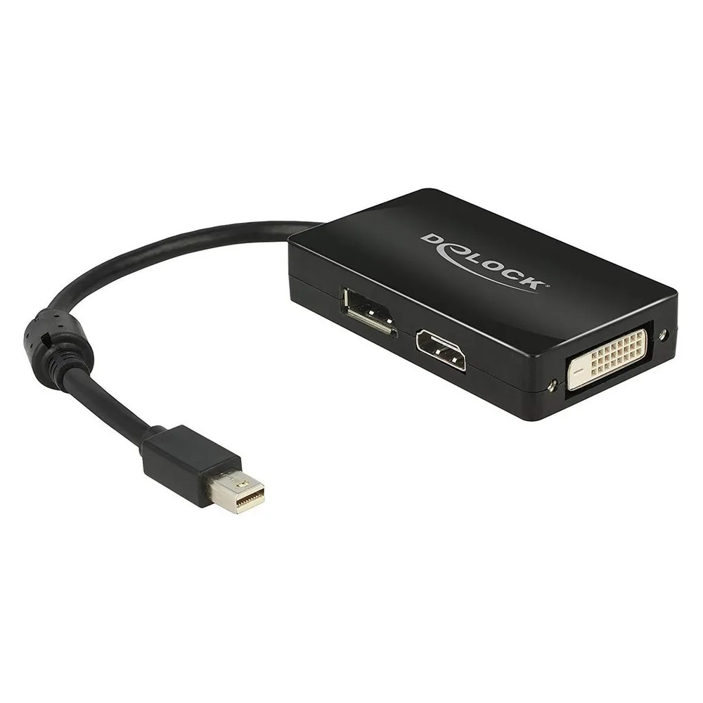 Adapter Mini DisplayPort auf DisplayPort + HDMI + DVI DeLOCK 0,16 m