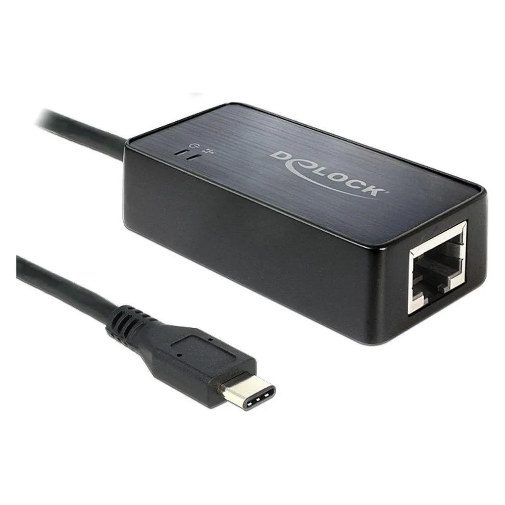 Tarjeta de Red Delock 62642 USB 3.2 Gen 2 1000 Mbit/s Schwarz