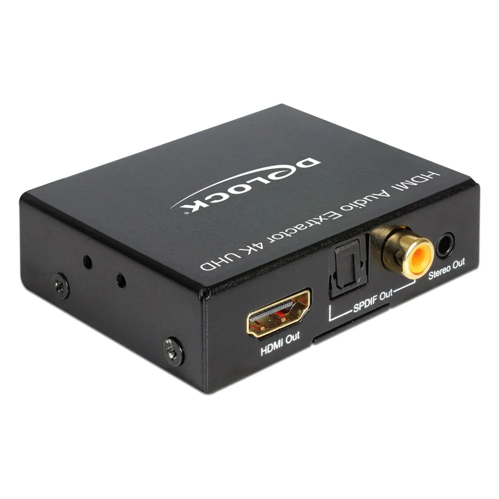 DeLOCK 62692 AV-Empfänger 3840 x 2160 HDMI S/PDIF Schwarz Metall