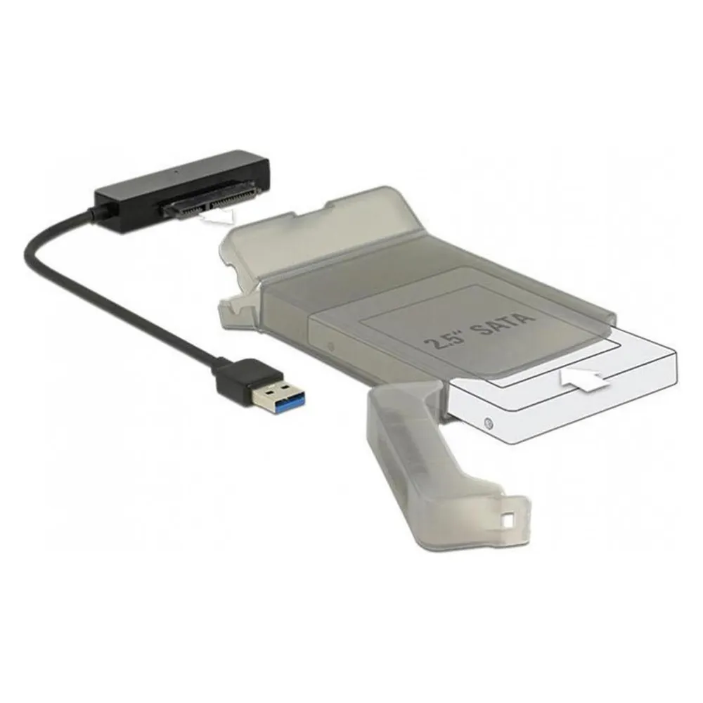 USB 3.2 Gen 1 zu SATA Adapter DeLOCK 62742 für 2,5-Zoll Festplatten