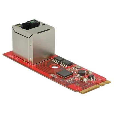 Netzwerkkarte DeLOCK 62949 M.2 Ethernet 1000 Mbit/s Rot