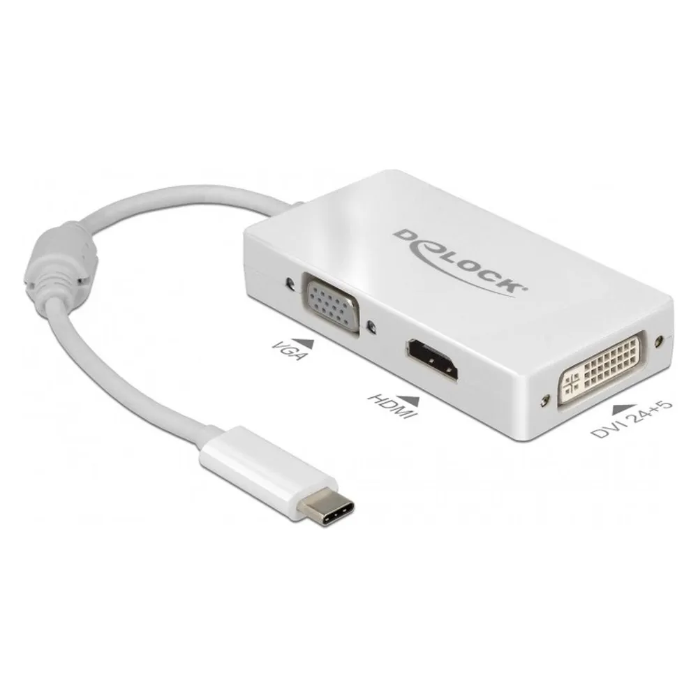 Adapter USB-C nach VGA, HDMI und DVI DeLOCK