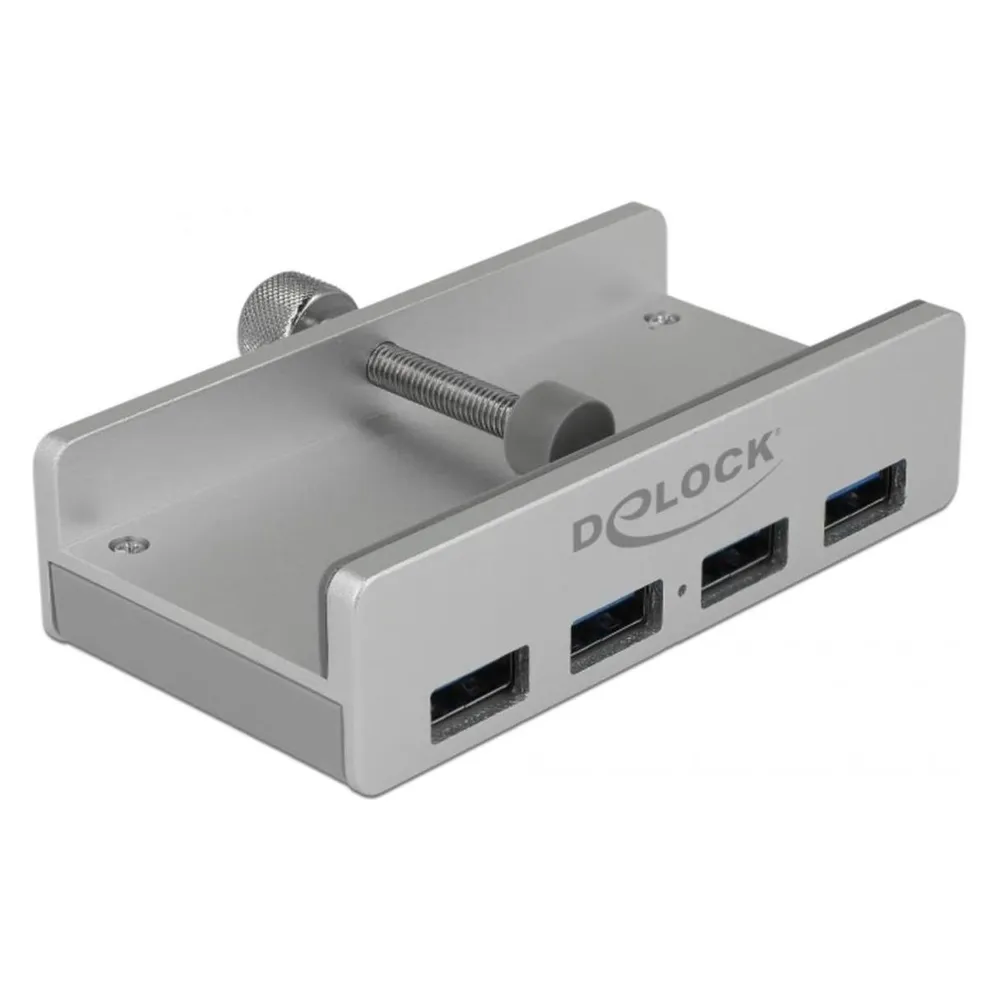 Hub Delock 5 Ports 5 Gbps USB 3.2 Gen 1 Modell 64046 einfache Montage