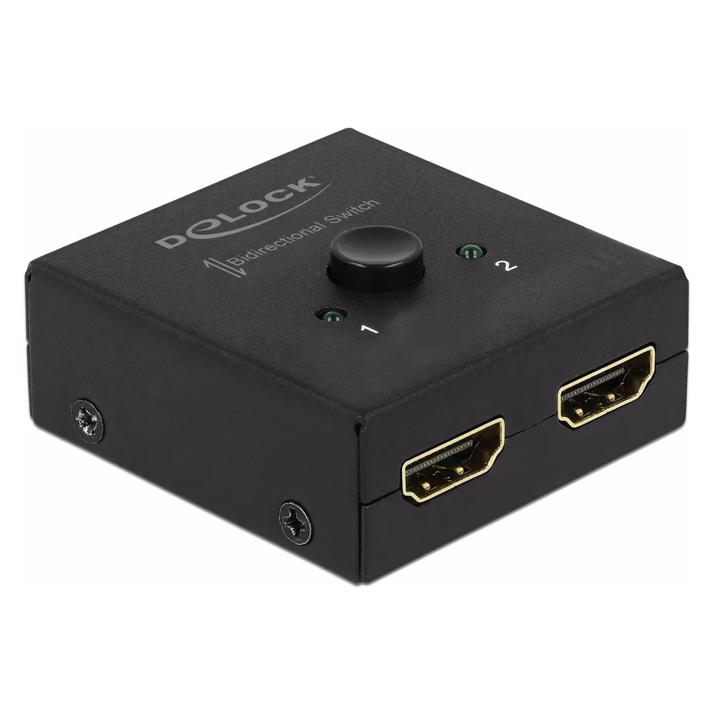 Switch Delock 64072 HDMI Bidirektional 4K 60 Hz Schwarz
