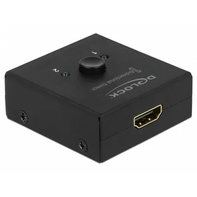 Switch Delock 64072 HDMI Bidirektional 4K 60 Hz Schwarz