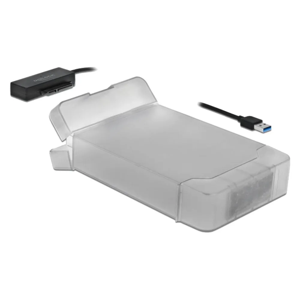 Konverter USB Type A auf SATA 6 Gbit/s DeLOCK 64086 Transparent