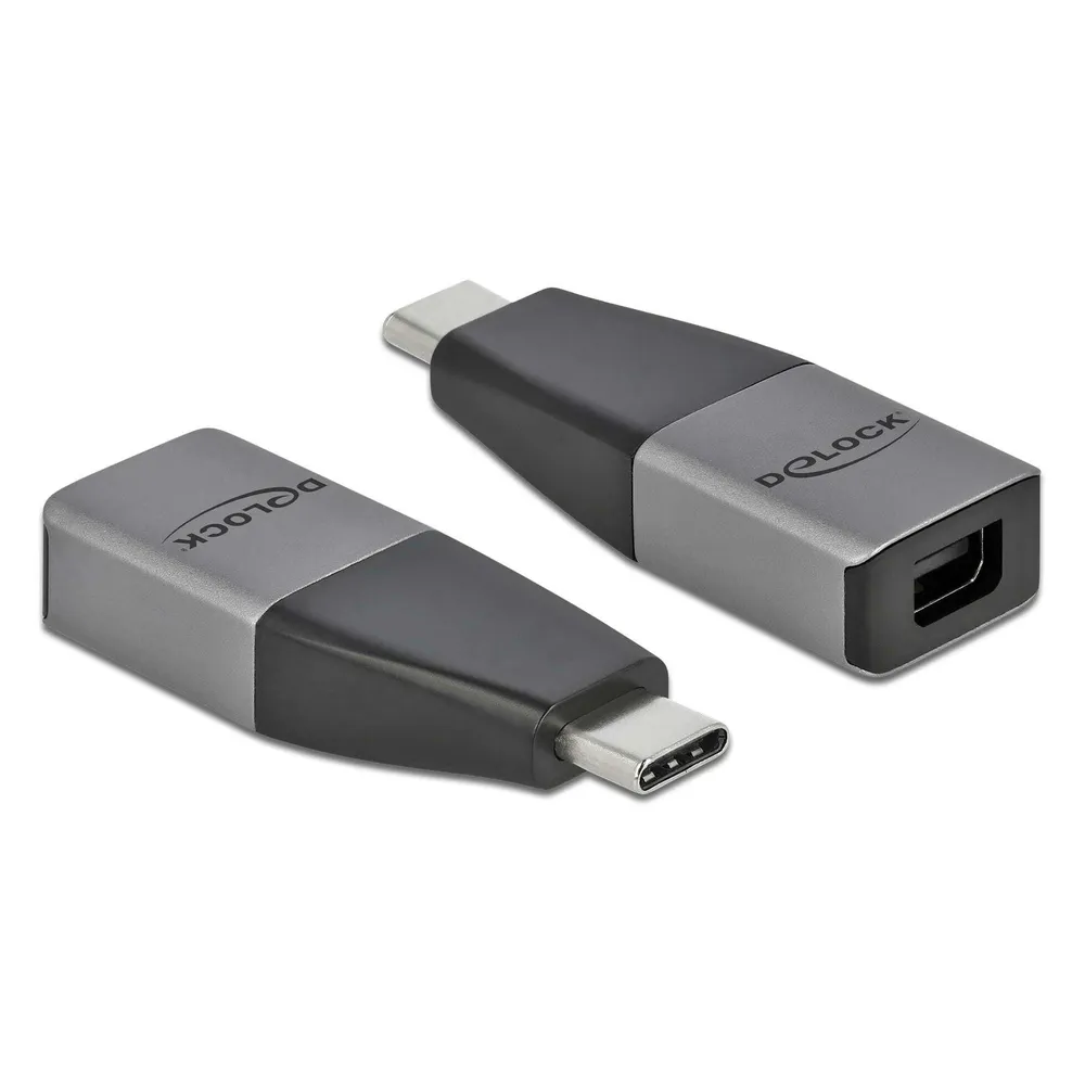 Adapter USB-C auf Mini DisplayPort DeLOCK 4K 60 Hz Grau
