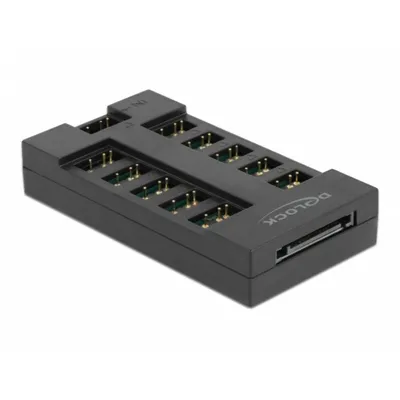 Hub DeLock 10 Ports ARGB Modell 64128 magnetische Befestigung