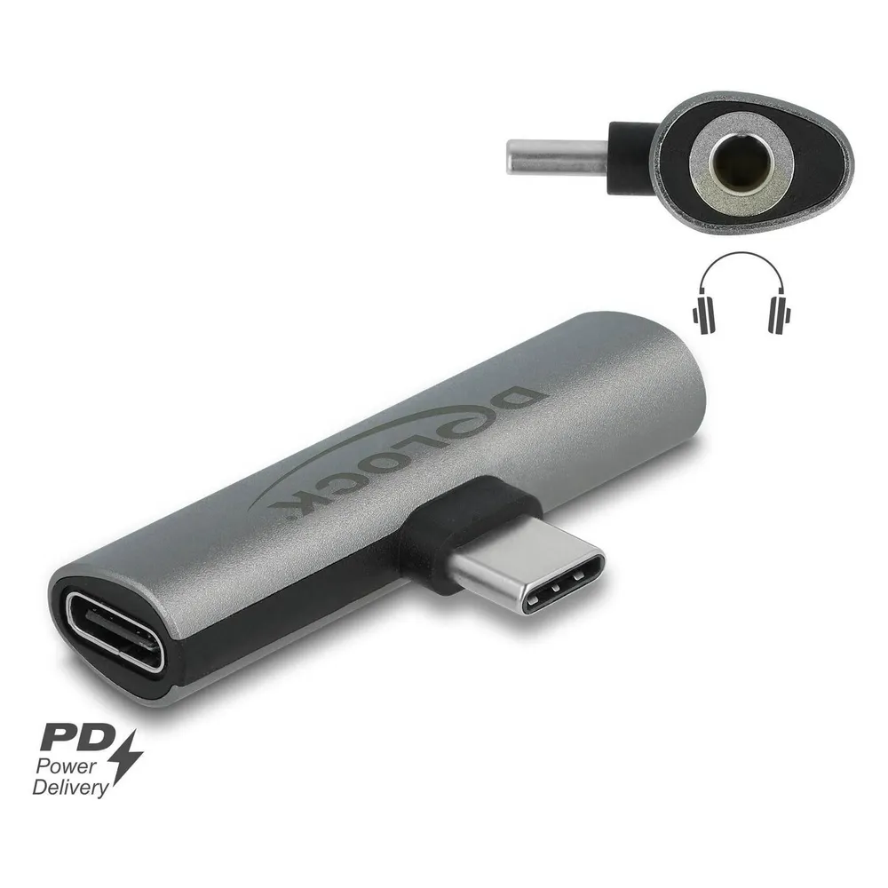 Delock USB Type-C zu Klinkenbuchse und USB Type-C