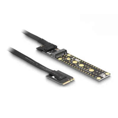 Erweiterungskarte Delock NVMe M.2 Stecker A+E zu Stecker M mit 20 cm Kabel