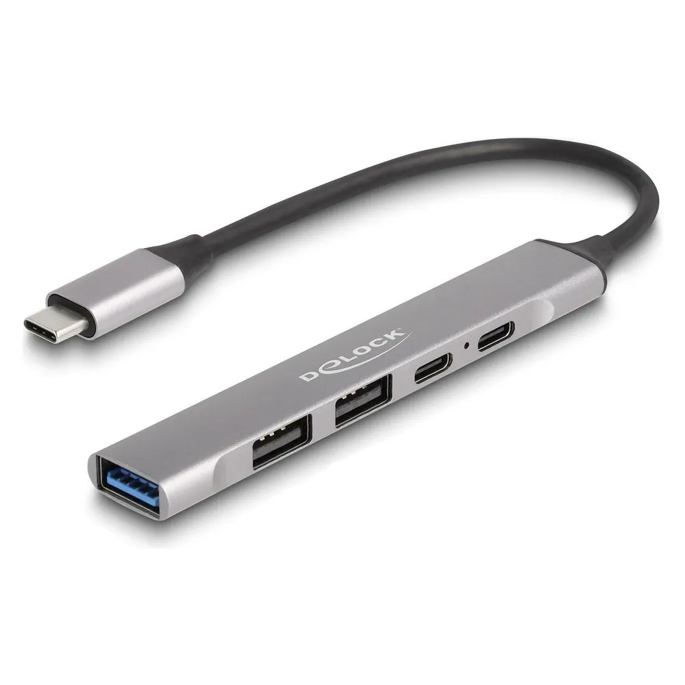 Dockingstation Delock 64298 USB 3.2 Gen 2 Type-C 95 W Grau
