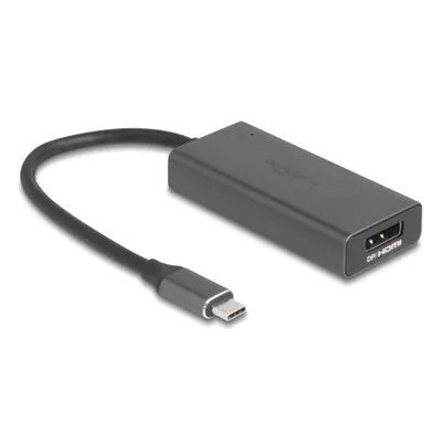 Adapter DeLock 64316 USB-C auf HDMI DisplayPort 8K Aluminium 0,15 m