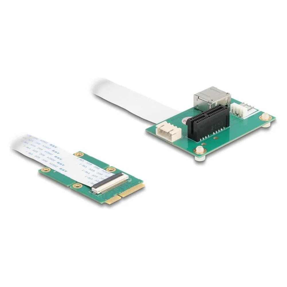 Adapter Delock 64345 Mini PCI Express PCIe x1 USB 2.0 Gruen
