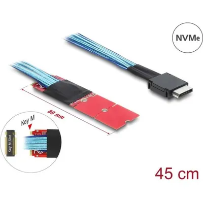 Adapter Delock M.2 Key M zu OCuLink SFF-8611 45 cm
