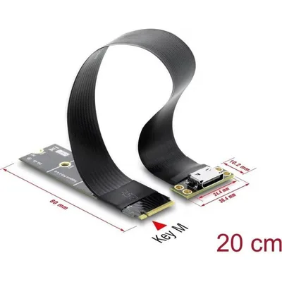 Delock M.2 zu OCuLink SFF-8612 PCIe 4.0 x4 NVMe Konverter