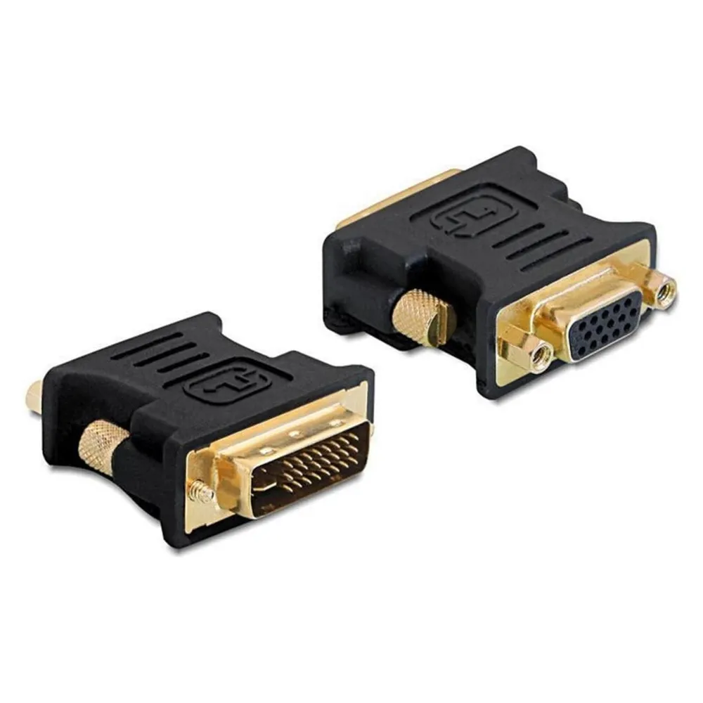 Adapter DeLOCK VGA 15polig Weiblich auf DVI 24+5 Männlich DVI-I Schwarz