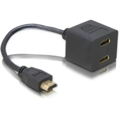 Splitter HDMI DeLOCK 1 Männchen zu 2 Weibchen 0,2 m