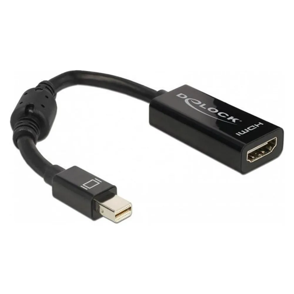Adapter mini DisplayPort nach HDMI DeLOCK 0,18 m Schwarz